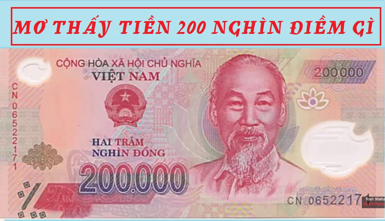 Chiêm bao thấy tiền 200