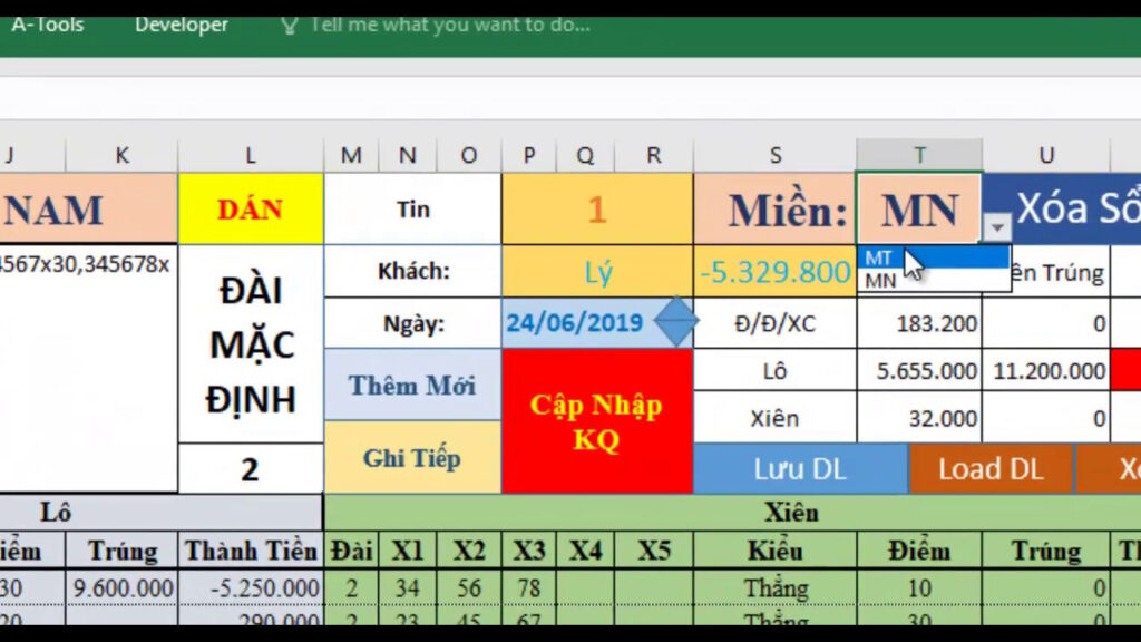 Download phần mềm tính lô đề bằng excel