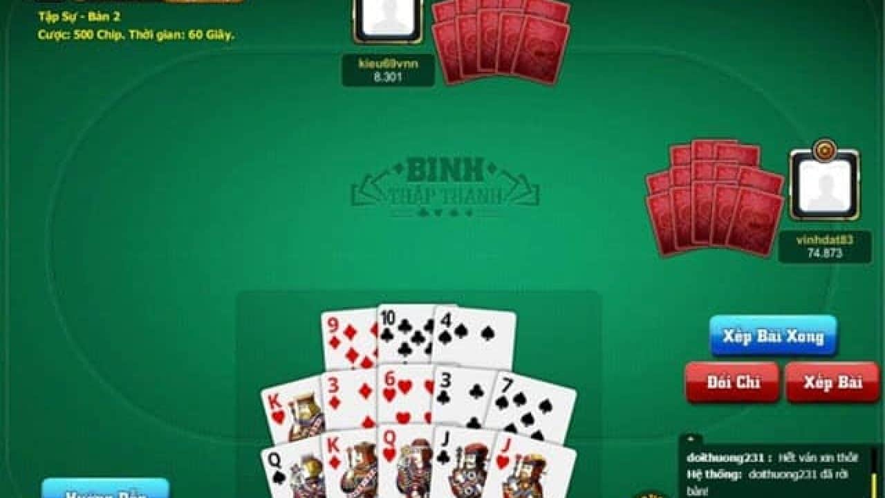 Bí kíp giúp anh em chơi Mậu Binh online chắc thắng